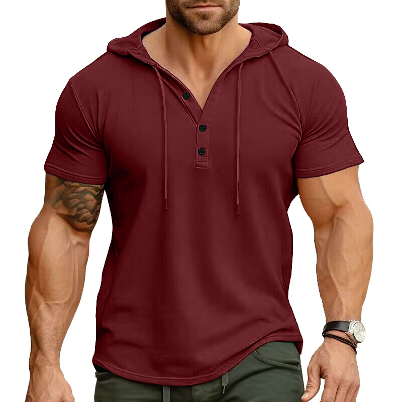 Cross-border Mens Sportswear Fitness Short-sleeve T-shirt