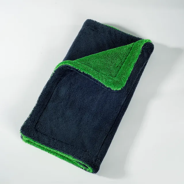 Thickened 1200G Double layer Twisting Car Cleaning Cloth Dark Gray Green - Shop at LoveMi