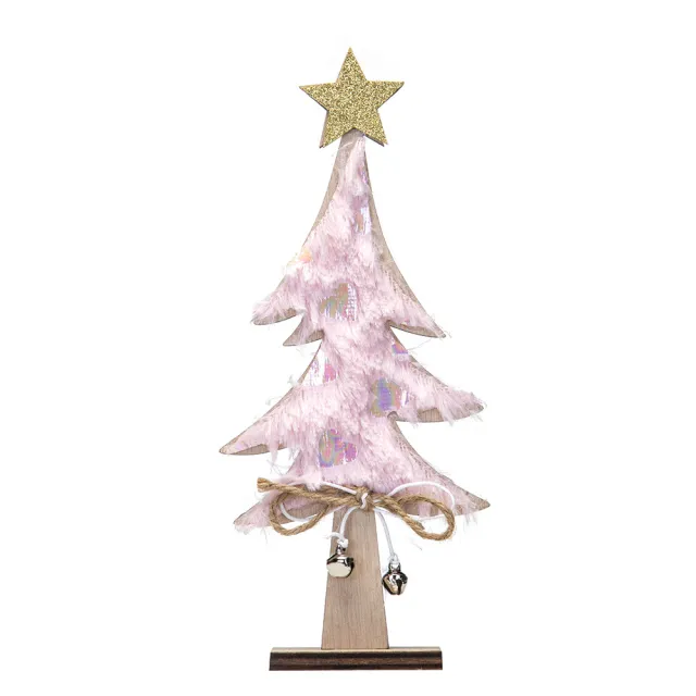 Decorative DIY Christmas Wooden Ornaments Pink - Shop at LoveMi