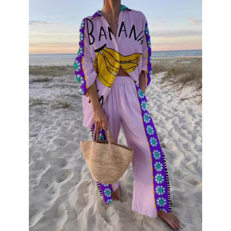 Loose Slimming Mid-length Long Sleeve Lapel Shirt Outfit