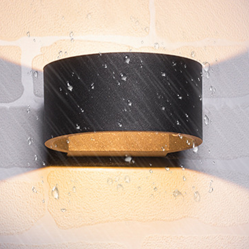 LED Outdoor Wall Lamp Round Balcony Aisle Spotlight