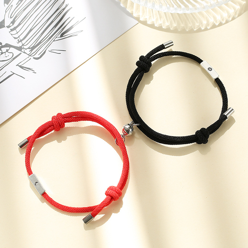 Title 9, Alloy Sun And Moon Couple Bracelets A Pair