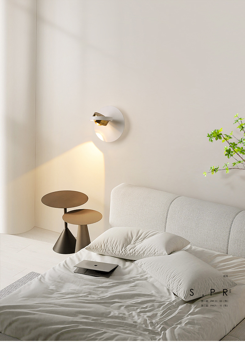 Title 1, Minimalist Wall Lamp for Bedroom Bedside Eye Pr...