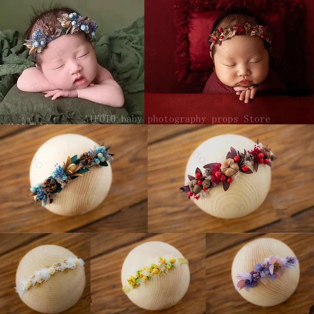 Newborn Headwear Baby Kids Camera Shooting Decoration Artificial Flowers