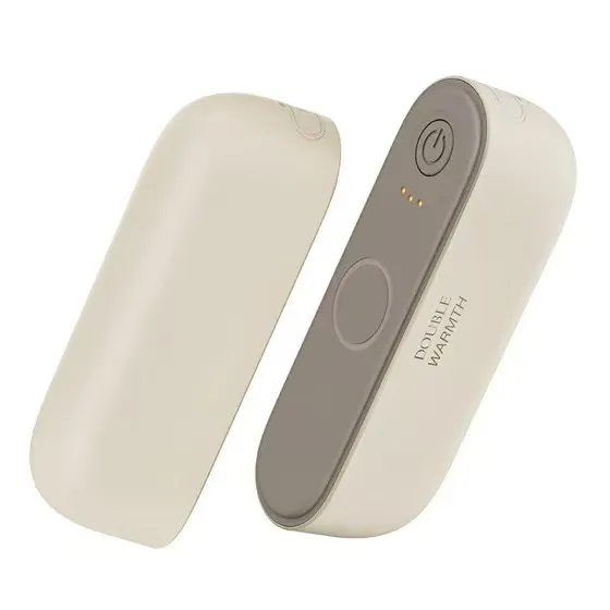 Creative USB Charging Magnetic Hand Grip Split Mini Hand Warmer A401 Beige - Shop at LoveMi