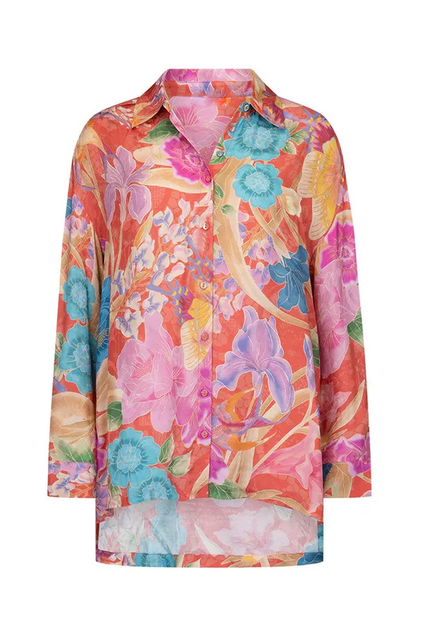 Spring And Autumn New Long Sleeve Positioning Printing Shirt Outfit G355 Top - Shop at LoveMi