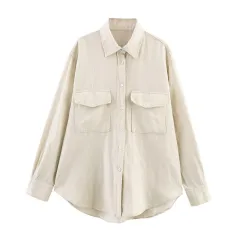 Blended Shirt Linen Blended Pleated Casual Shorts - Top-Xs - View 1
