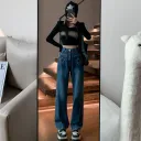 Dark Blue Lengthened Trousers