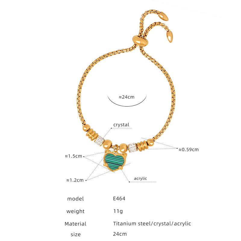 European And American New Retro Style Heart-shaped Pendant Bracelet