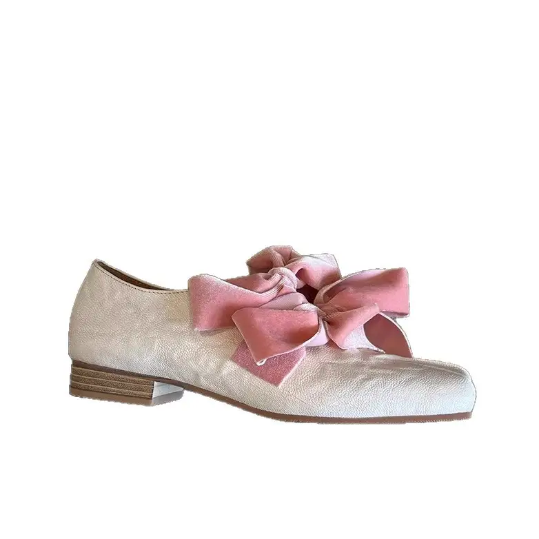 Retro Niche Pleated Mary Jane Shoes
