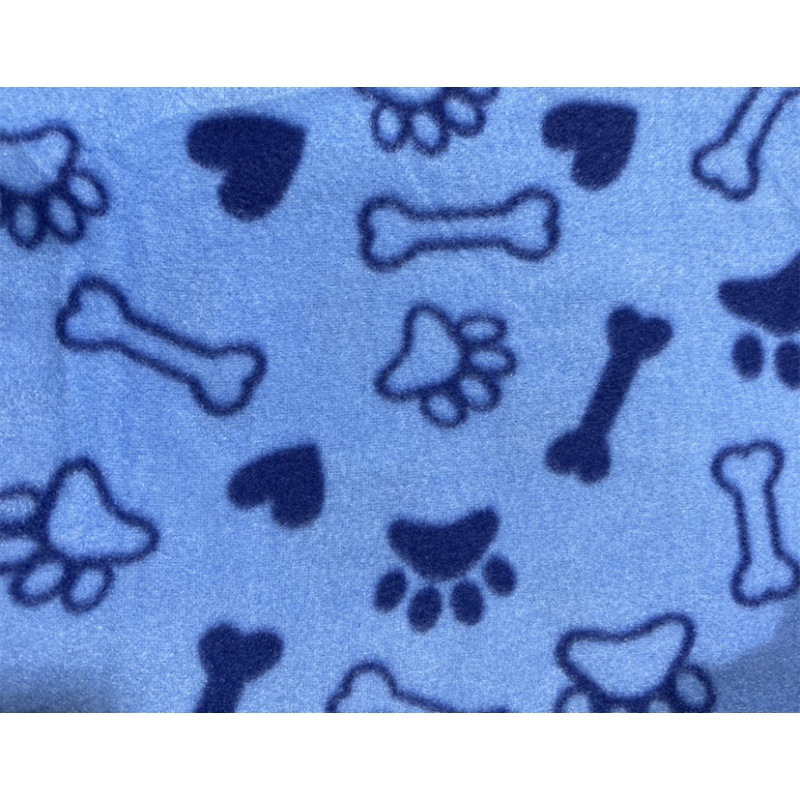 Sapphire Blue Paw Print Bone