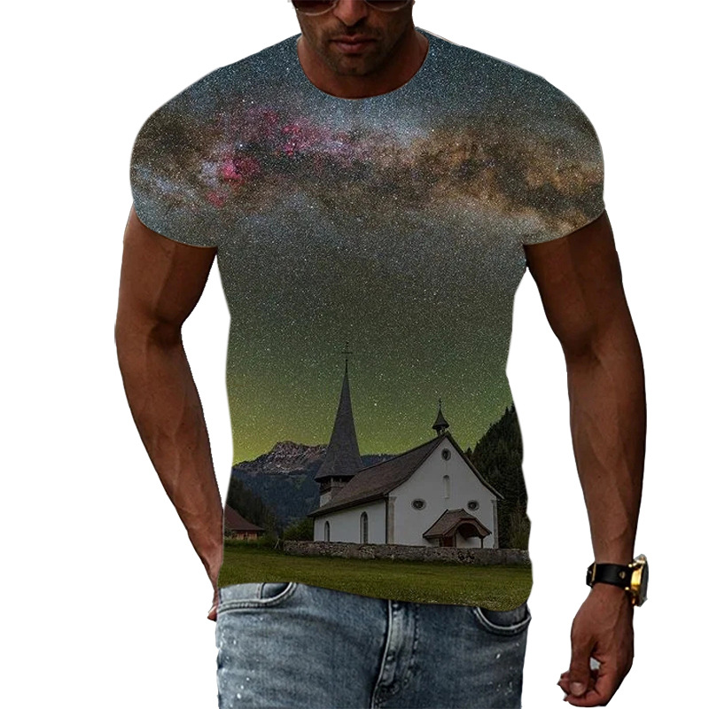 Title 11, Camiseta 3D para hombre con estampado Aurora de...