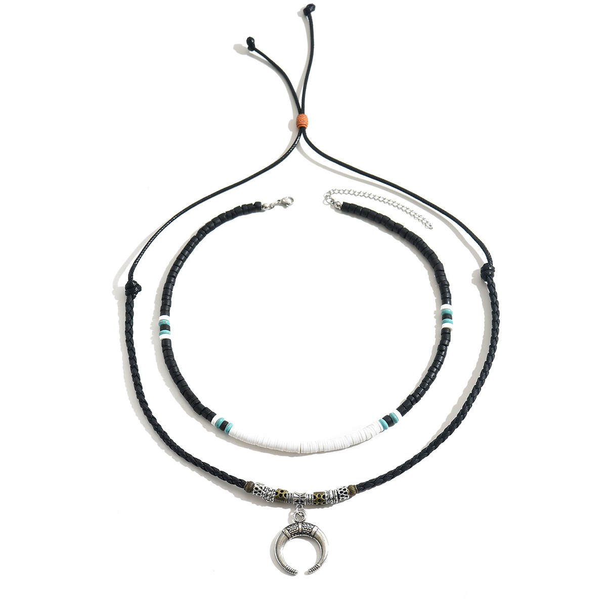 Mens Layered Necklace Vintage And Fashionable