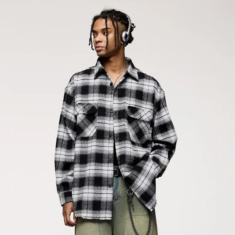 American Plaid Workwear Shirt Coat