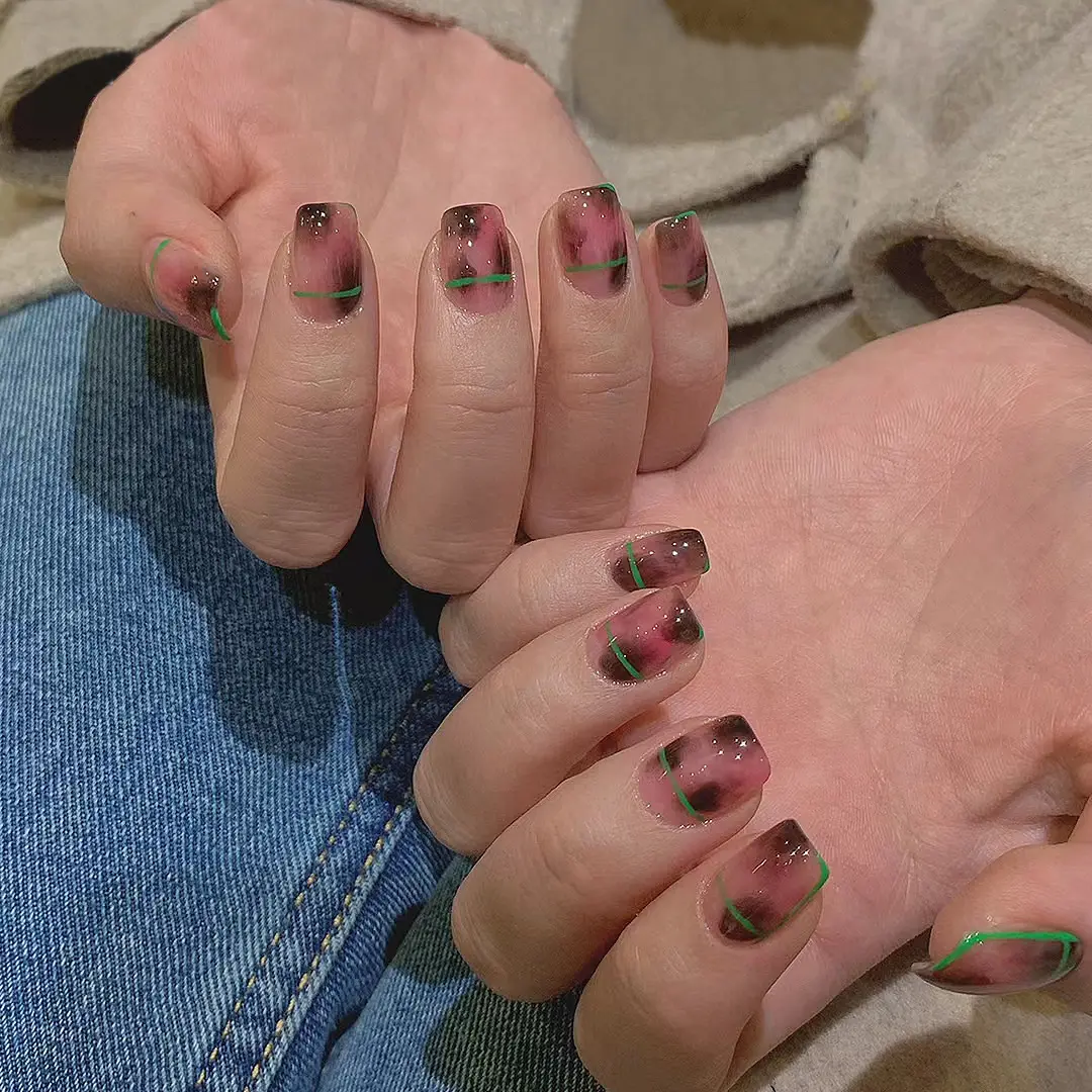 Blush Cat Eye Hand-worn Nail Patch