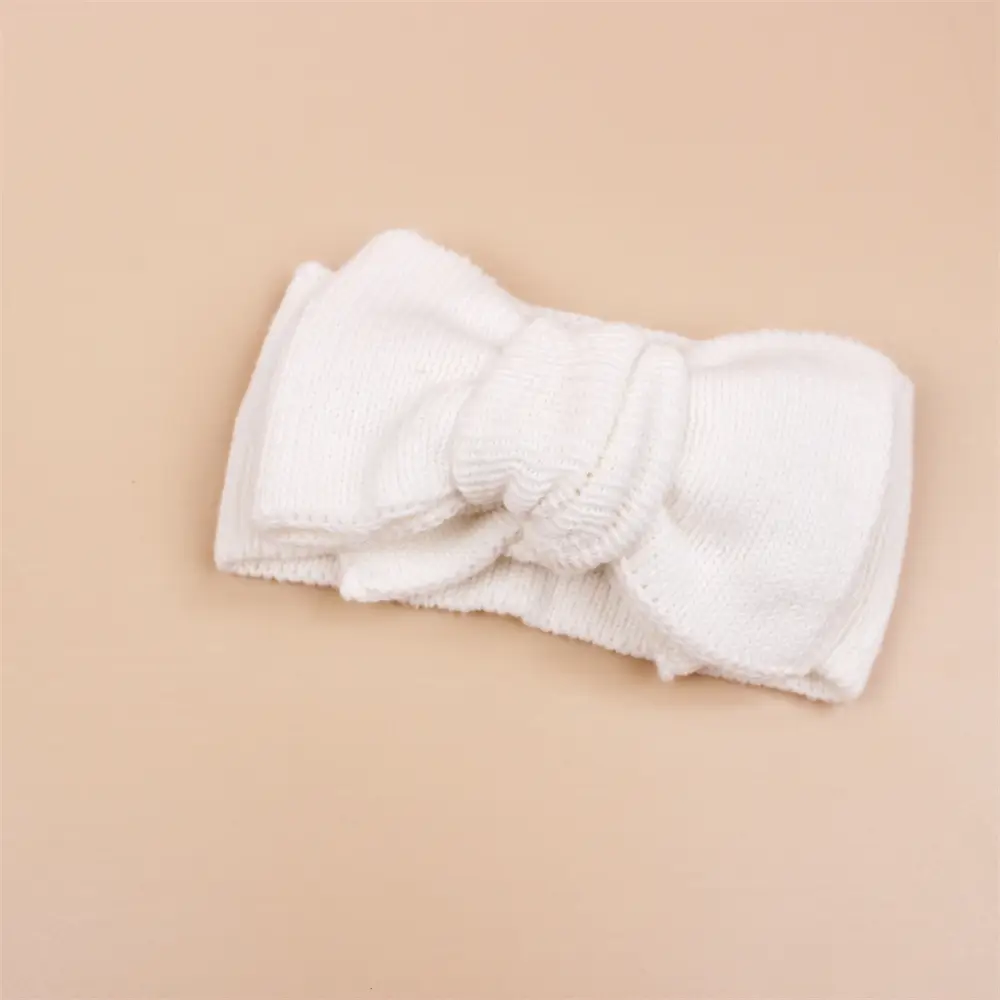 Infant Cotton Thread Double Layer Bow Hair Band