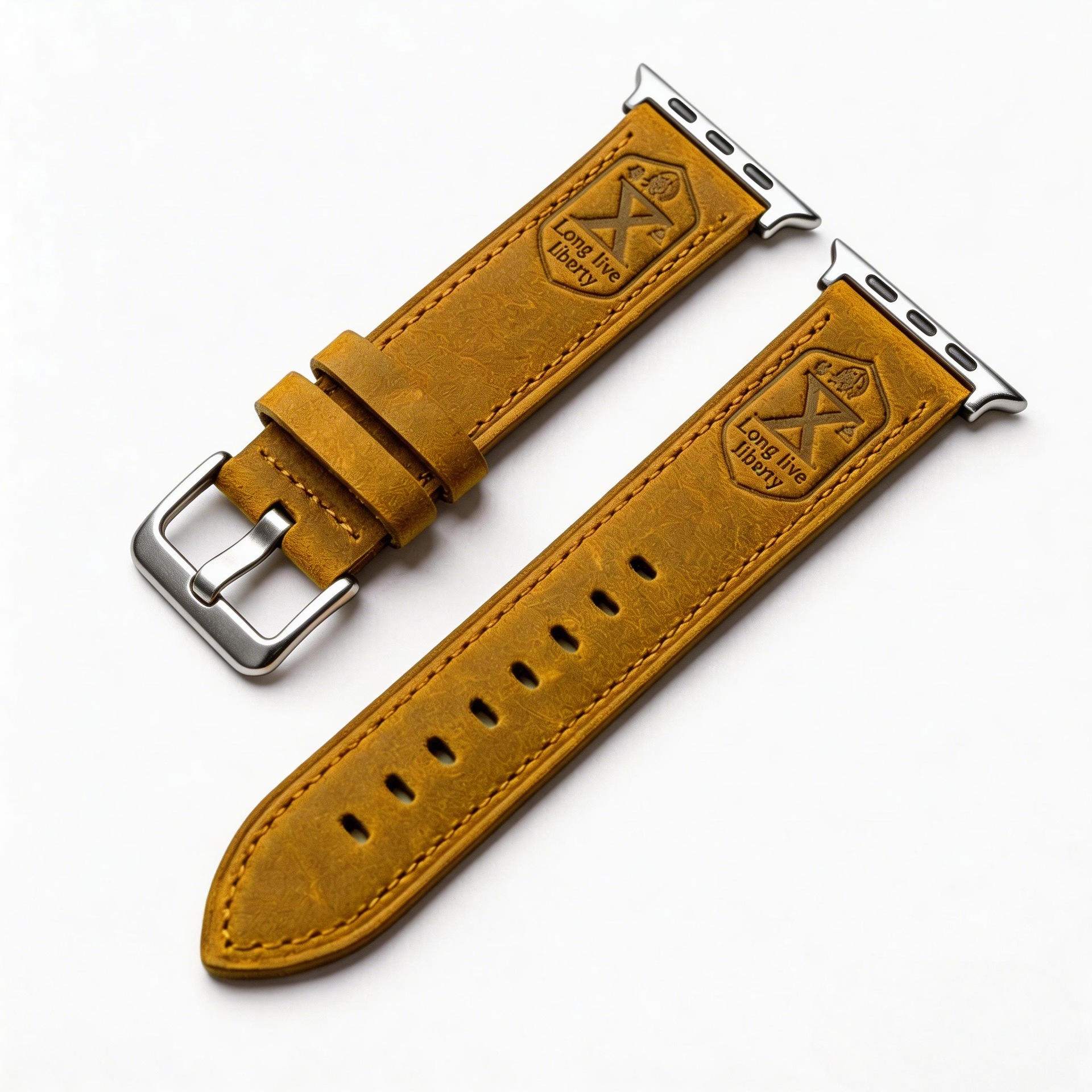 Vintage Crazy Horse Leather Watch Strap 4