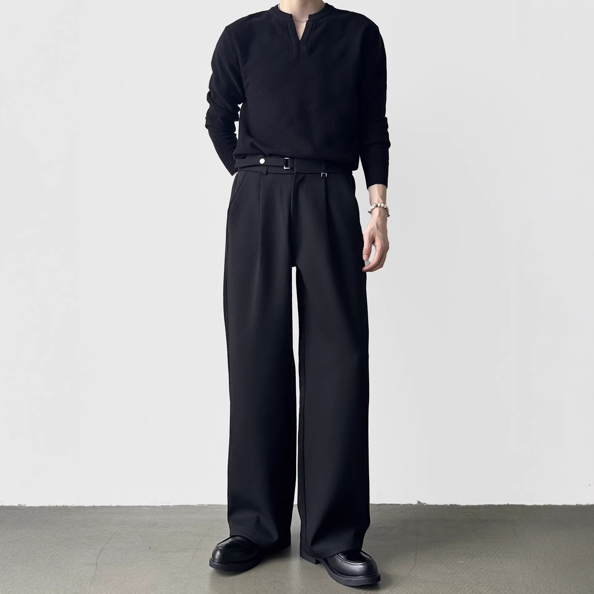 Loose Draping Korean-style Casual Business Suit Pants