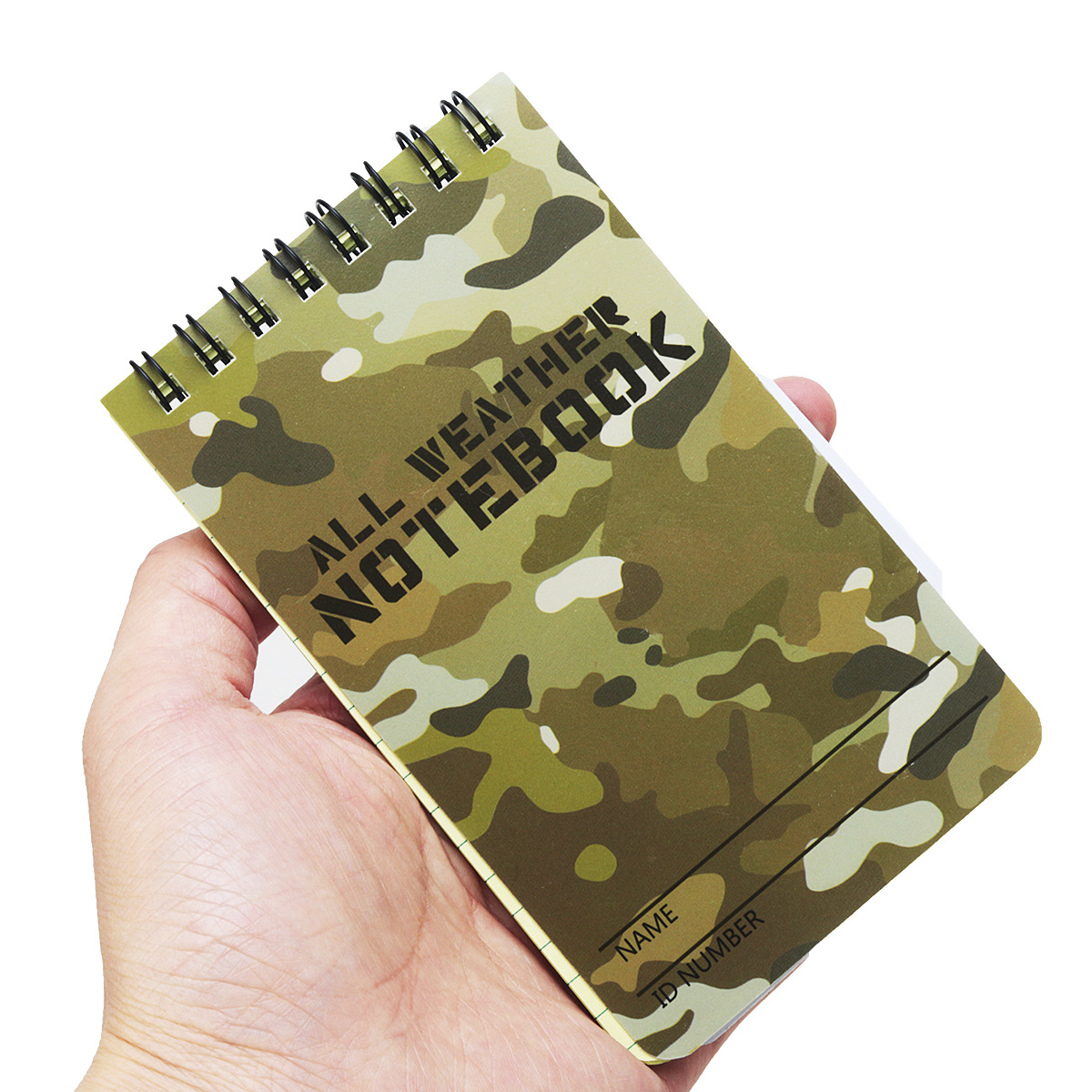 Title 4, Outdoor Waterproof Notepad Camouflage PVC Notepad