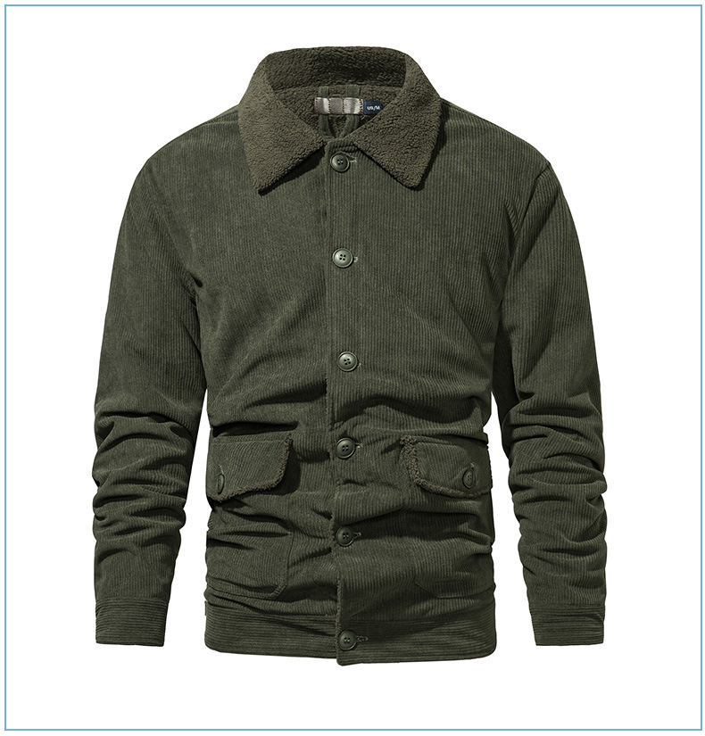 Title 21, Herren Cashmere Jacke Verdickt Groß Loose Casua...