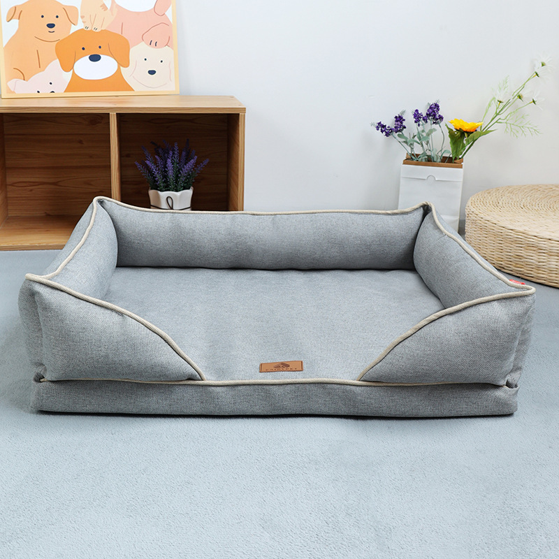 Linen Square Nest Gray