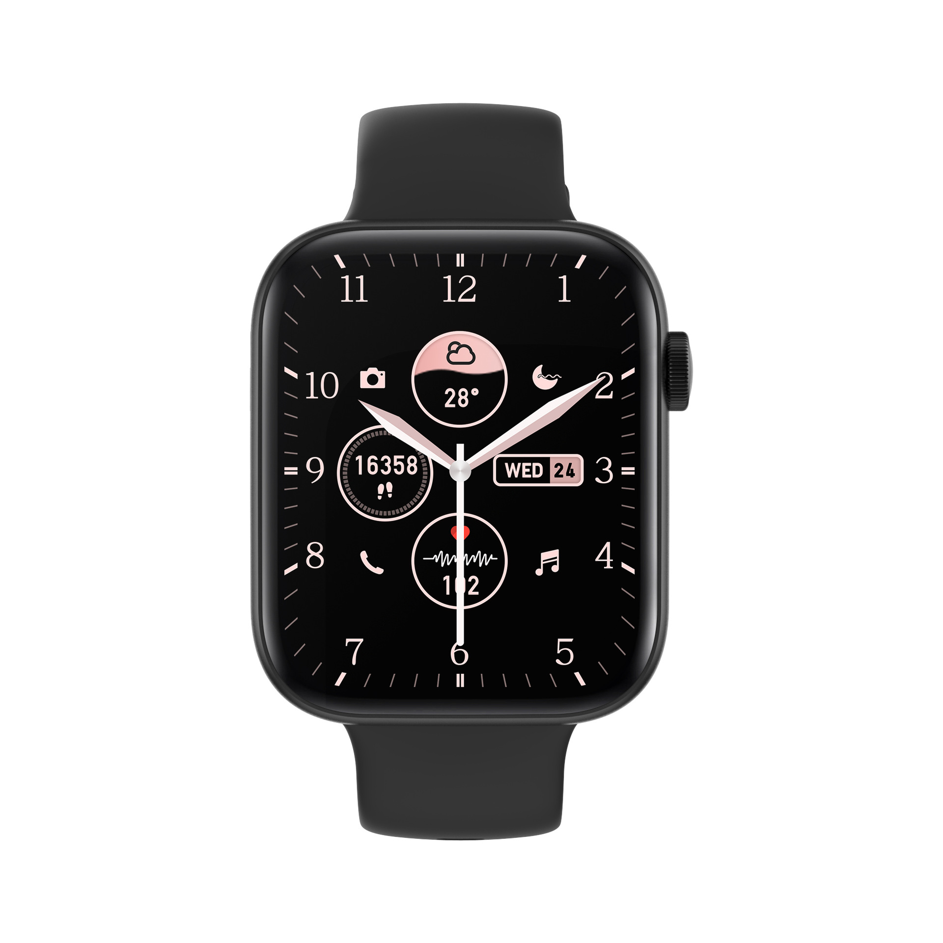 202 HD Large Screen Heart Rate Blood Pressure Monitoring Bluetooth Calling Watch