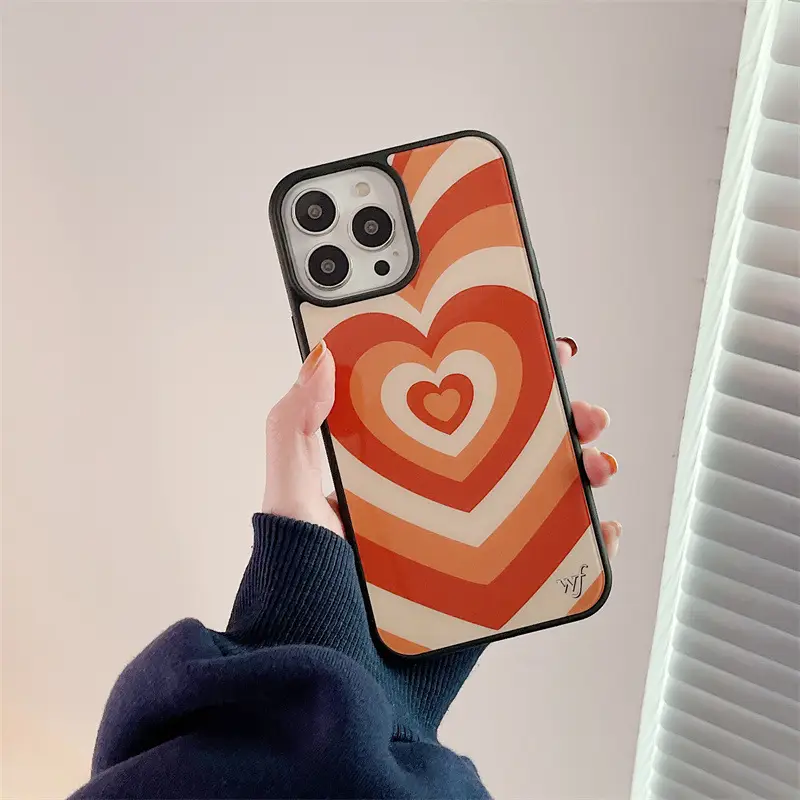 Korean Style Personalized Graffiti Heart Mobile Phone Shell Drop-resistant Women