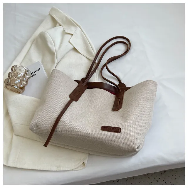 Shoulder Bag Simple Fashion All match Casual Handbag Coffee - Shop at LoveMi