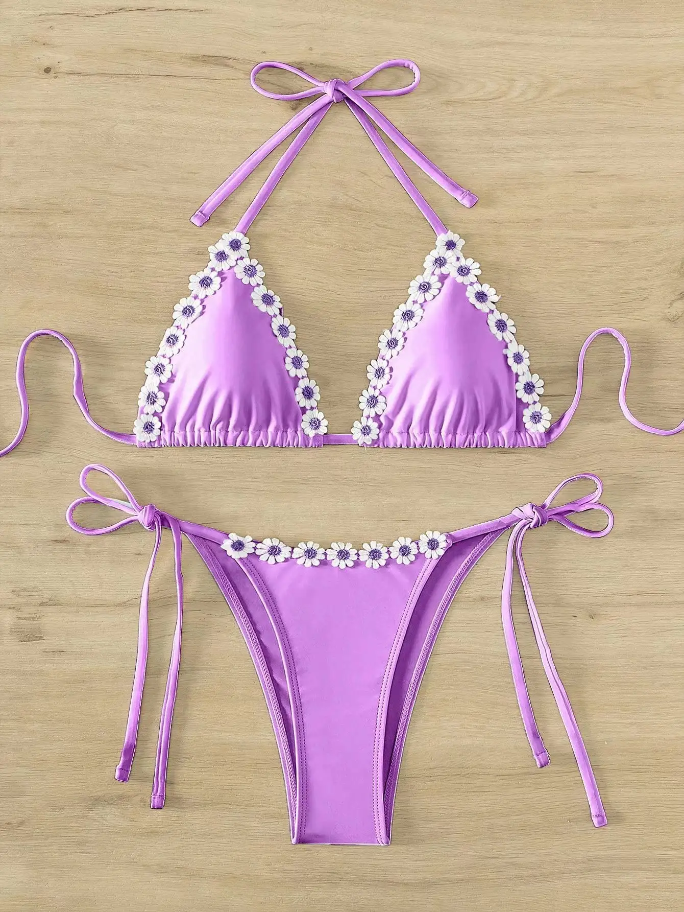 Jacquard European And American Split Bikini Swimsuit