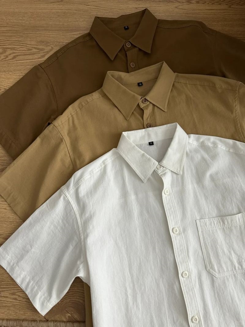 Breathable Pure Cotton Men’s Workwear Short Sleeve Shirt Breathable Pure Cotton Men’s Workwear Short Sleeve Shirt