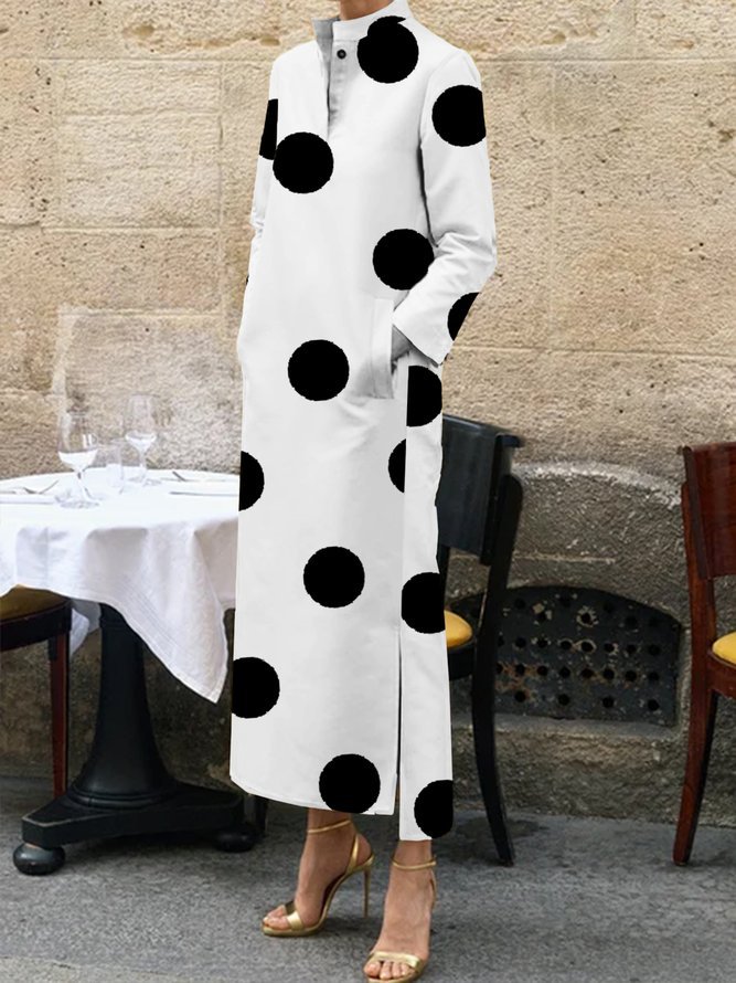 White Polka Dot