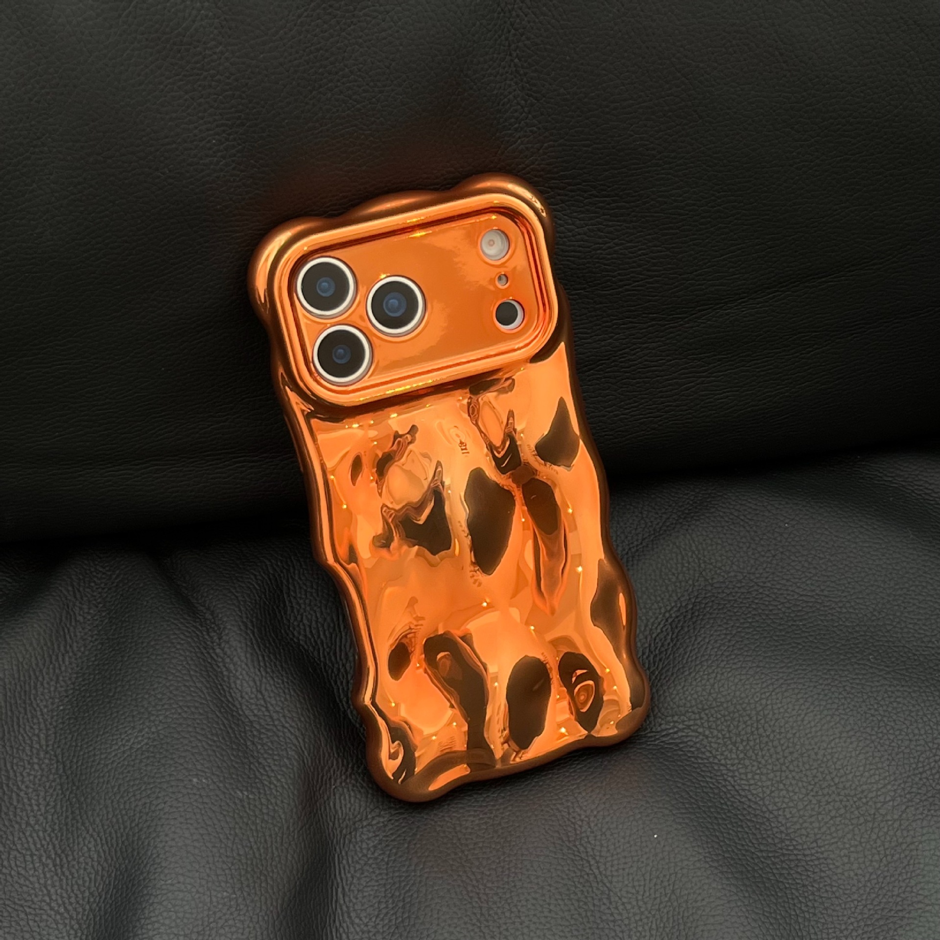 New High-grade Electroplated Orange Wave Shell Suitable - Image 2