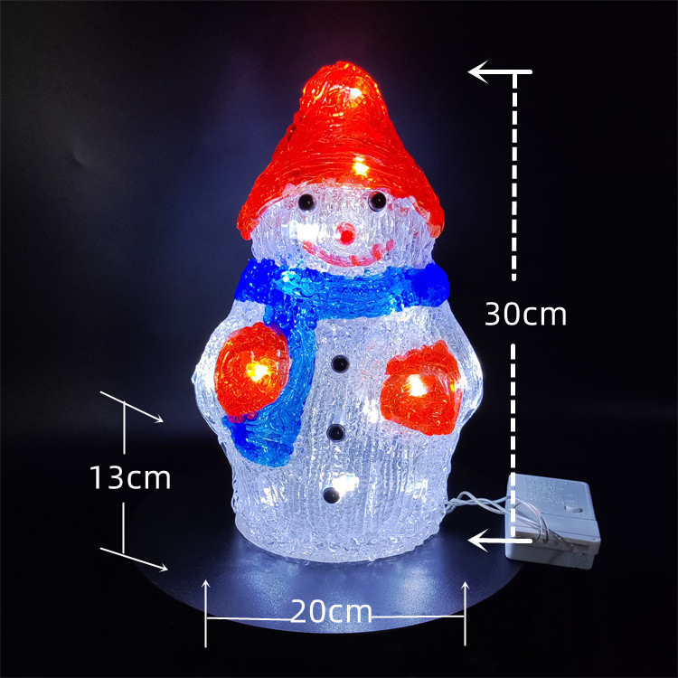 Red Hat Snowman 30cm