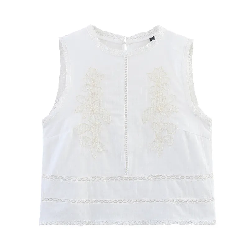 Embroidered Regular Sleeve Top Midi Dress - Top