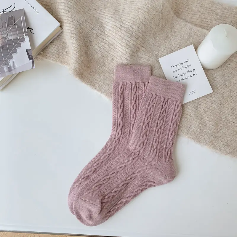 Women's Socks Japanese Style Knitting Twist