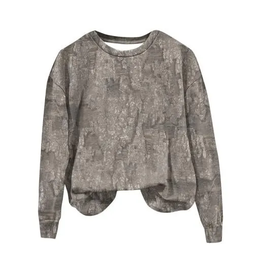 Round Neck 3D Digital Printing Casual Cool Long sleeved Round neck Pullover Ylwd 45 - Shop at LoveMi