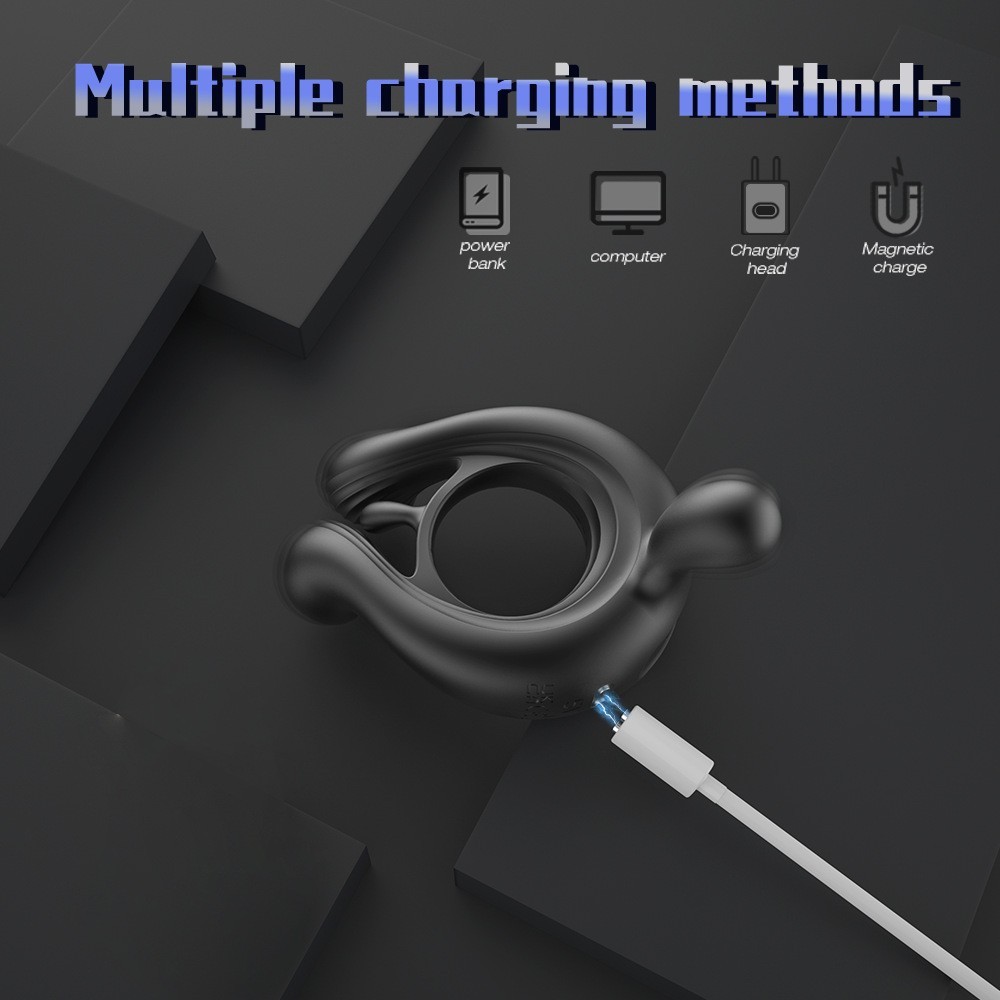 Wearing A Male And Female Resonance Ring With A Locking Ring On Both Sides 6