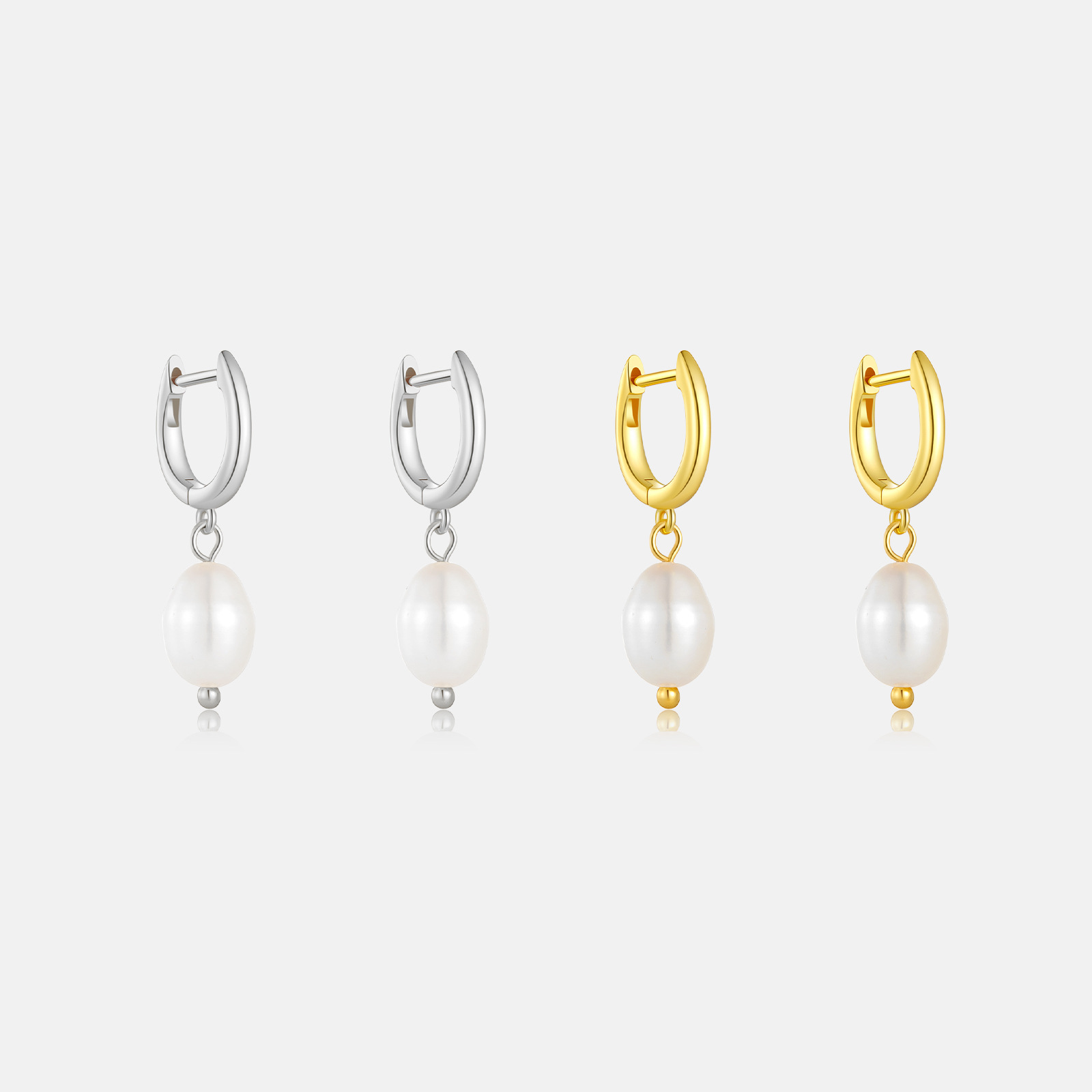 S925 Sterling Silver Simple And Elegant Earrings