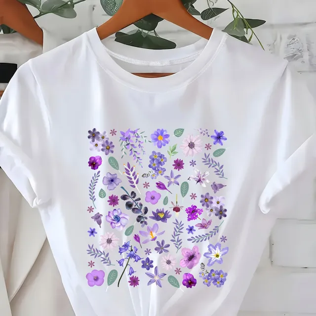 Women's Loose fit Round neck Semi sheer Top White - Shop at LoveMi