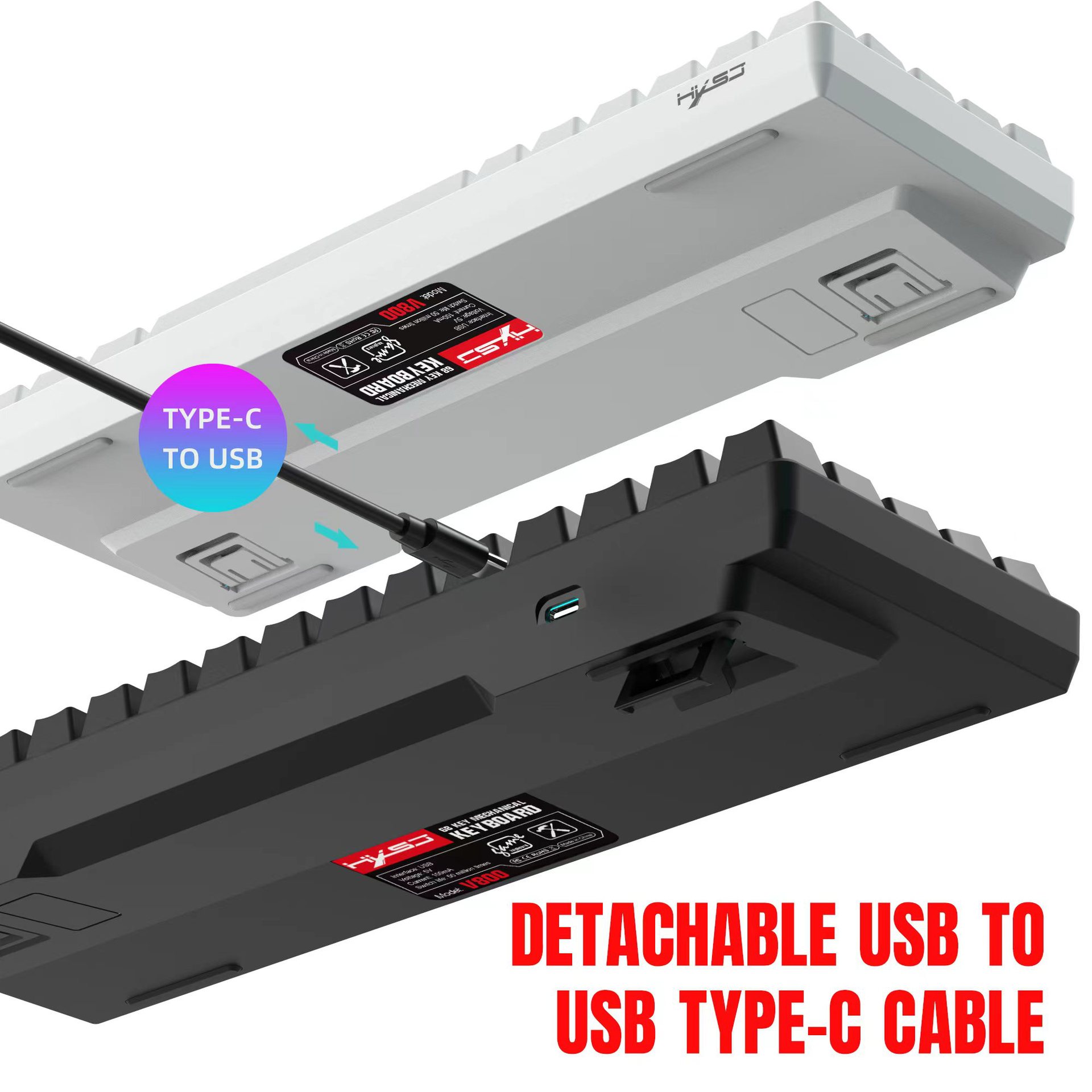 Title 11, Mechanical Gaming Keyboard Double Injection Key...