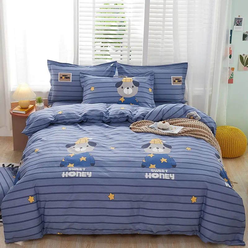 Cartoon Duvet Cover Bedding Bed Sheet Cute Quilt