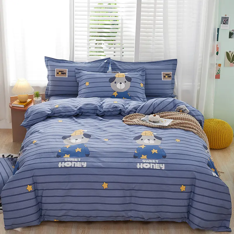 Cartoon Duvet Cover Bedding Bed Sheet Cute