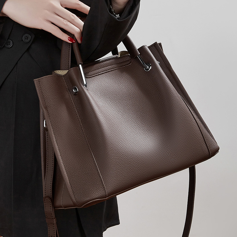 Full-grain Leather Bag Large Capacity