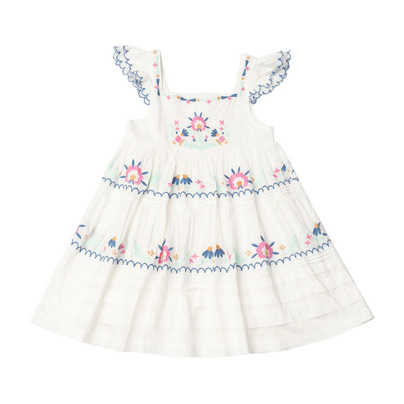 White Embroidery Dress