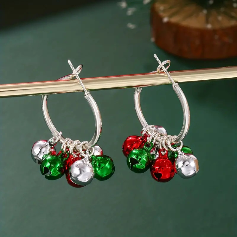 Women's Creative Cute 3-Color Bell Earrings