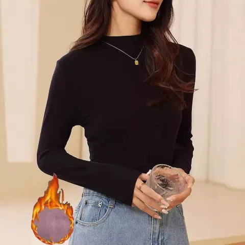 Women's Clothing Turtle Neck Thermal Underwear