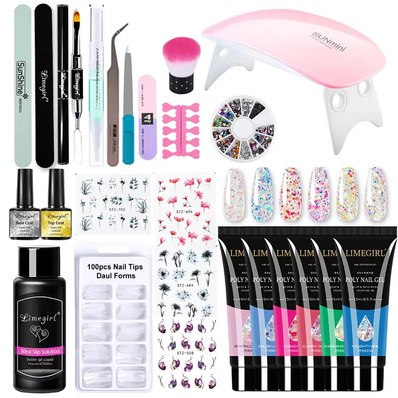 Crystal Extended Glue Suit Manicure Set Tools