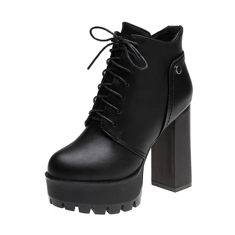 Chunky Heel Platform Boots For Women FallWinter 2025