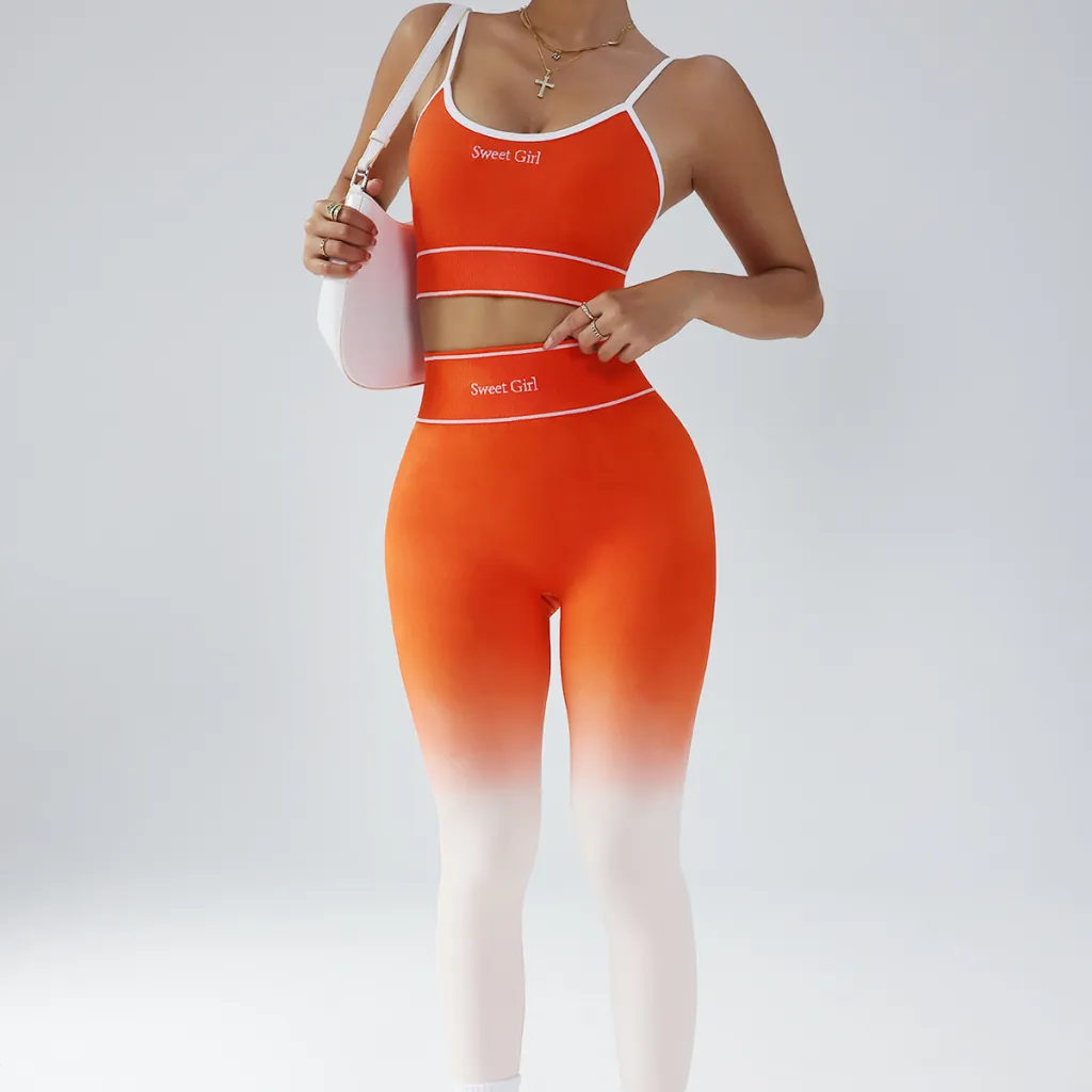 Women's Outdoor Quick-Drying Yoga Suit For Sports - Orange