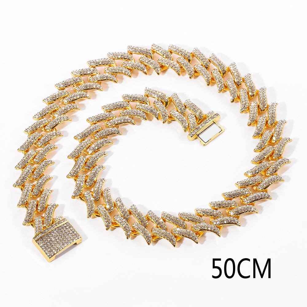 Ornament Rhombus Telescopic Chain Necklace